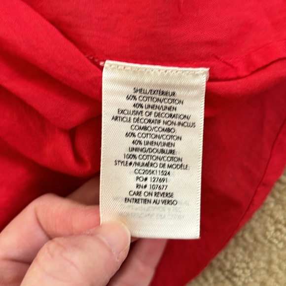 Alice + Olivia NWOT Levine Smocked Midi Dress Poppy Red 6 - Picture 11 of 12